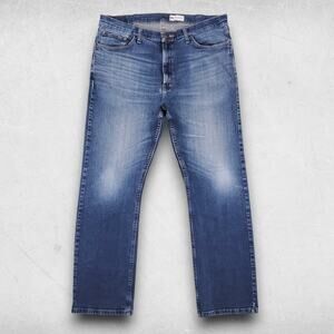 Wrangler Jeans Men 38x32 Medium Wash Relaxed Boot Straight Leg Cowboy Western